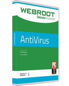 Webroot SecureAnywhere AntiVirus 3 Device 1 Year